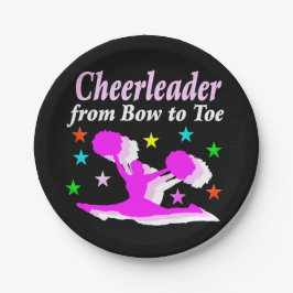 ASSIETTES EN CARTON CHEERLEADING QUEEN