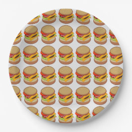 ASSIETTES EN CARTON CHEESEBURGERS