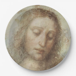 Assiettes En Carton Chef du Christ (Christianisme) (Léonard de Vinci)