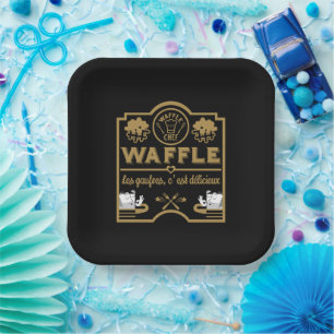Assiettes En Carton Chef gaufre
