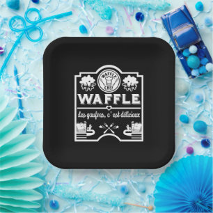 Assiettes En Carton Chef gaufre