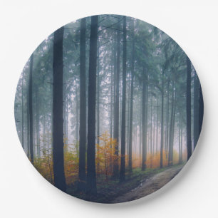 Assiettes En Carton Chemin forestier Majestic