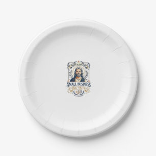 Assiettes En Carton Chemise de propriétaire de petite entreprise Jesus