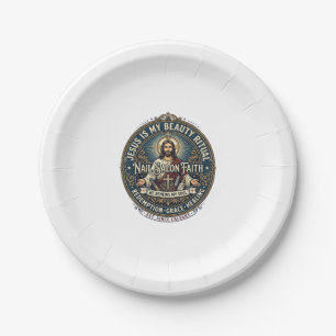 Assiettes En Carton Chemise de technicien en onglerie Jésus Artiste On