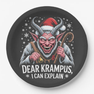Assiettes En Carton Cher Krampus Je Peux Expliquer Noël Père Noël