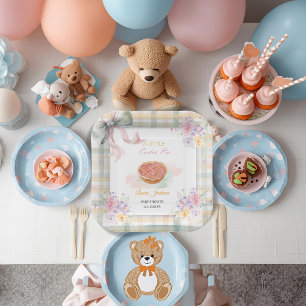 Assiettes En Carton Cherry Little Cutie Pie Pastel En vichy Baby showe