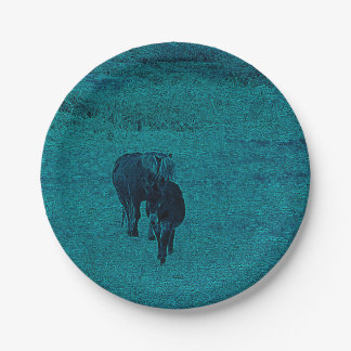 Assiettes En Carton Cheval et âne