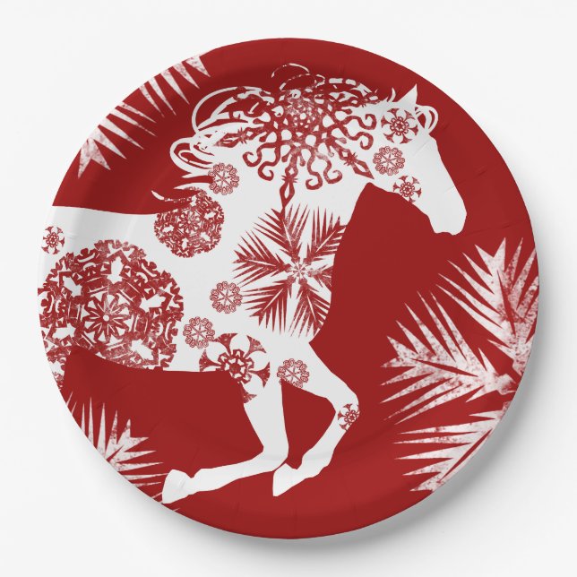 Assiettes En Carton Cheval Lover (Devant)