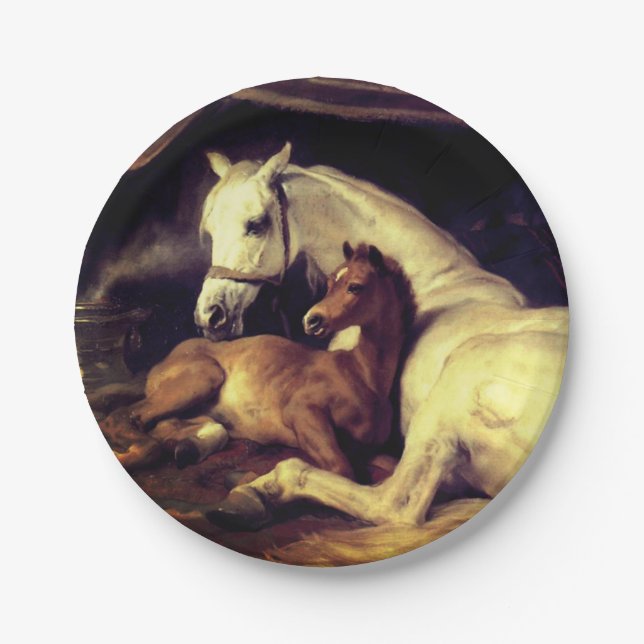 Assiettes En Carton Chevaux d'atterrisseur (Devant)