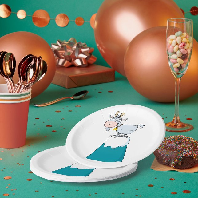 Assiettes En Carton Chèvre de Longhorn (Créateur téléchargé)