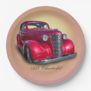 ASSIETTES EN CARTON CHEVROLET 1938