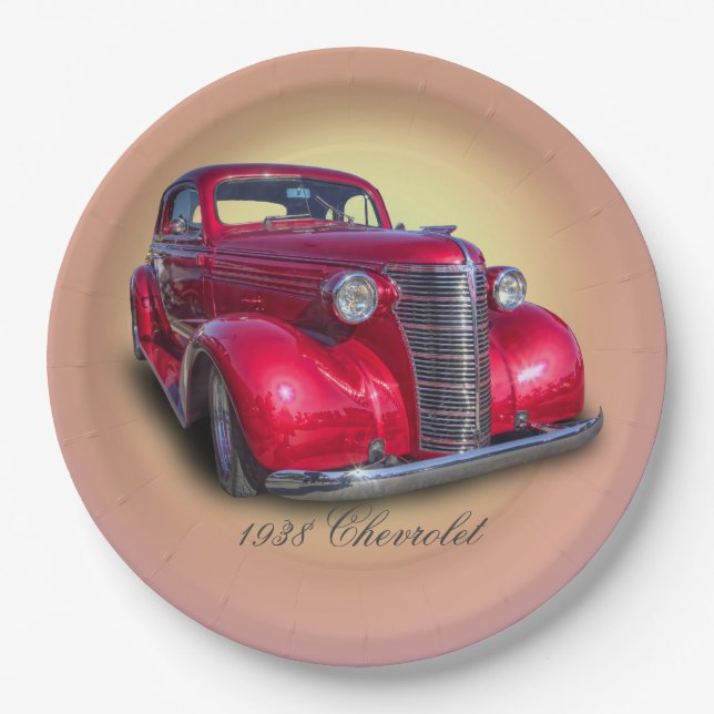 ASSIETTES EN CARTON CHEVROLET 1938 (Devant)