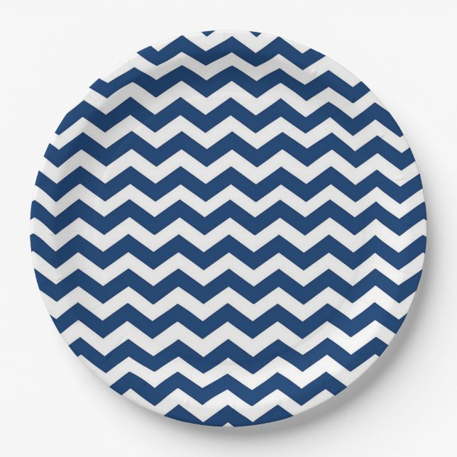 Assiettes En Carton Chevron (Devant)