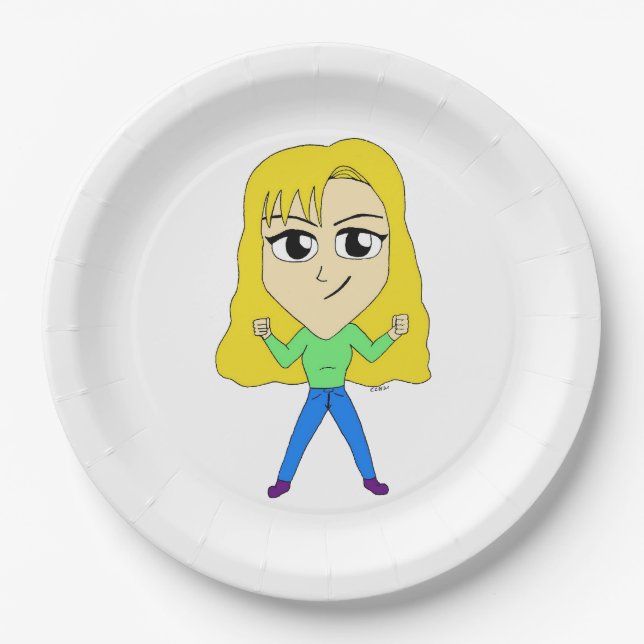 Assiettes En Carton chibi (Devant)