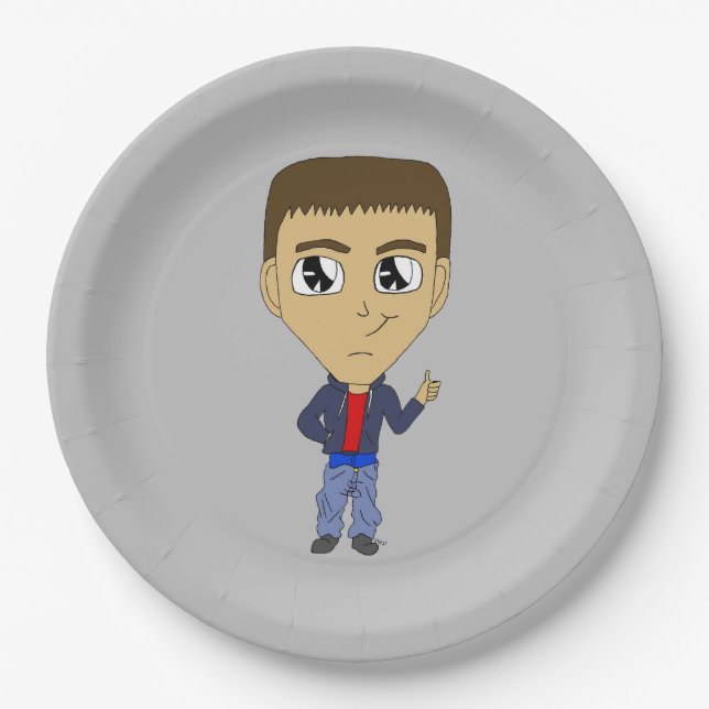 Assiettes En Carton chibi (Devant)
