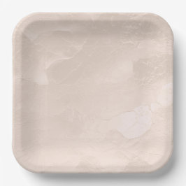Assiettes En Carton Chic Pearl Glam Ivory Blush Mariage