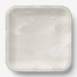 Assiettes En Carton Chic Pearl Glam Mariage ivoire