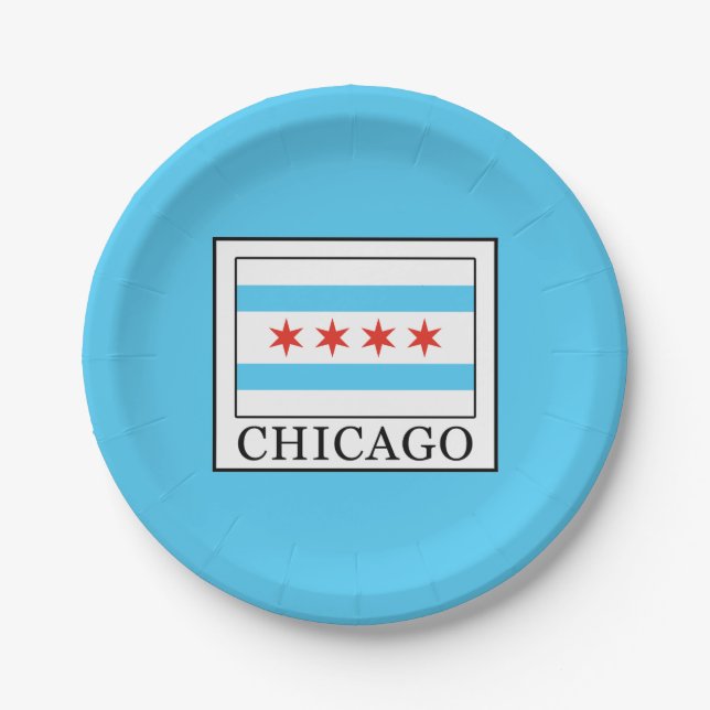 Assiettes En Carton Chicago (Devant)