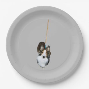 Assiettes En Carton Chien à la broche