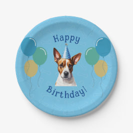Assiettes En Carton Chien Chien Chien Bleu Anniversaire Paw ty