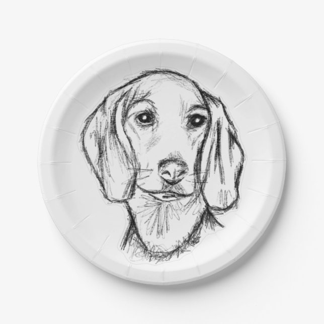 Assiettes En Carton Chien-chien dragon (Devant)