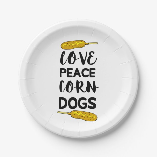 Assiettes En Carton Chien de maïs (Devant)