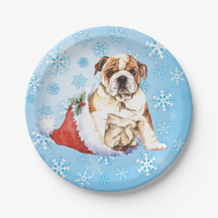 Assiettes En Carton Chien de Noël