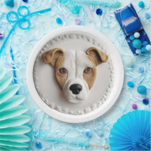 Assiettes En Carton Chien Jack Russell Inspiré 3D