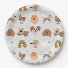 Assiettes En Carton Chiens Animaux