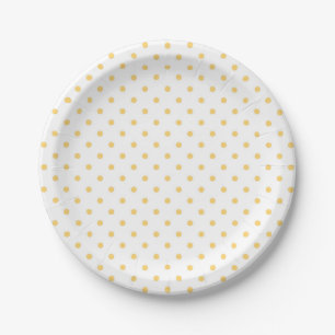 Assiettes En Carton Chiens jaunes Parti blanc minimaliste
