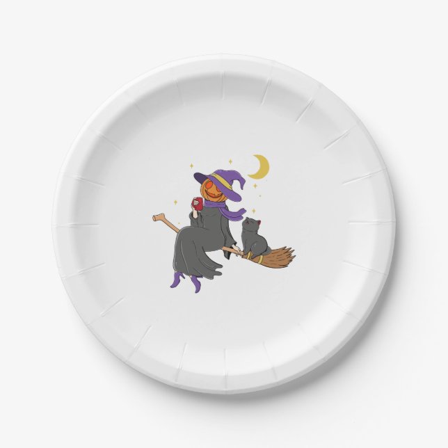 Assiettes En Carton Chillin Halloween (Devant)