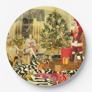 Assiettes En Carton Chippendale Noël