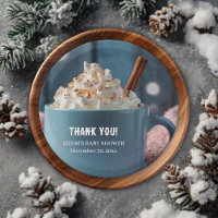 Chocolat chaud avec crème humide Baby shower confo