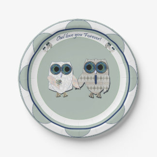Assiettes En Carton Chouettes Plaques en papier Mariage