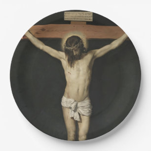 Assiettes En Carton Christ crucifié sur la Croix (foi) (Vélasquez)