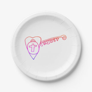 Assiettes En Carton Christ est la plaque de papier clé