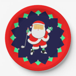 Assiettes En Carton Christmas Holiday Golf Party