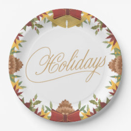 Assiettes En Carton Christmas Holiday Paper Plates – Festive Dinner