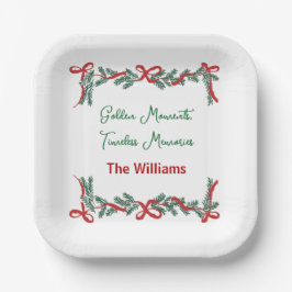 Assiettes En Carton Christmas Paper Plates – Holiday Celebrations