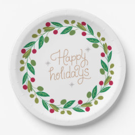 Assiettes En Carton Christmas Paper Plates– Holiday Party Dining 