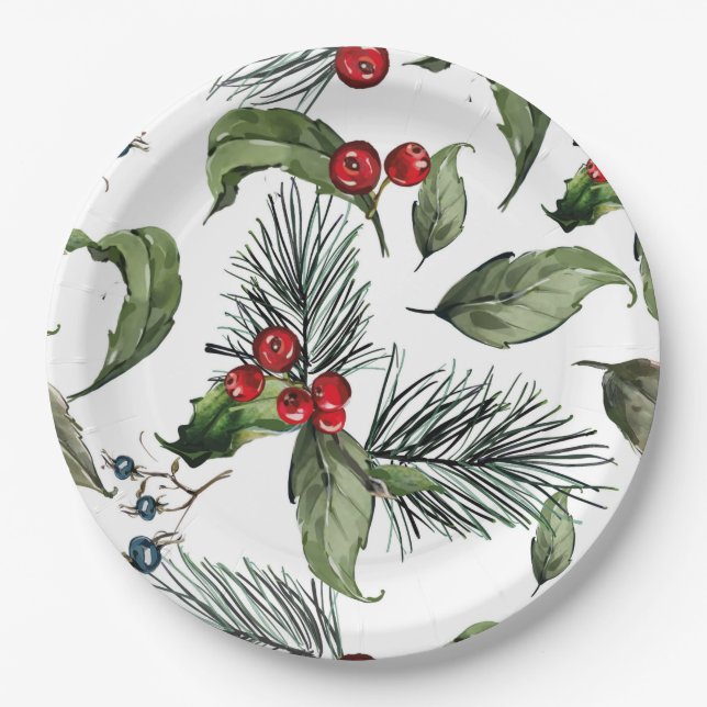 Assiettes En Carton Christmass  (Devant)