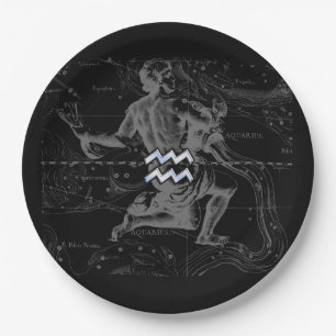 Assiettes En Carton Chrome comme Aquarius Zodiac Connexion Hevelius 16