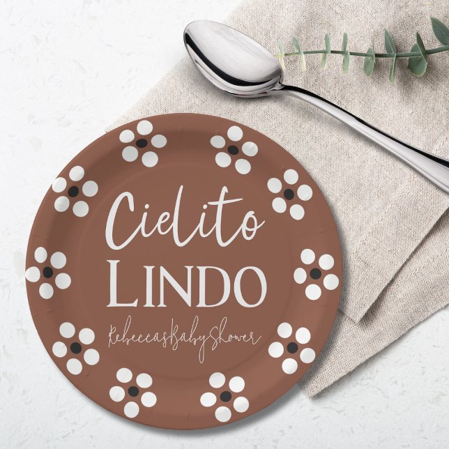 Assiettes En Carton Cielito Lindo Talavera Baby shower mexicain Fiesta (Créateur téléchargé)