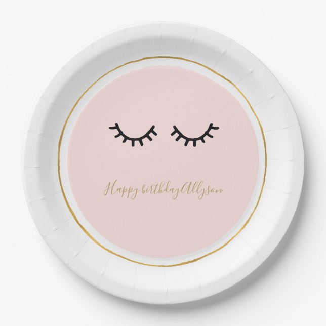 Assiettes En Carton Cils (Devant)