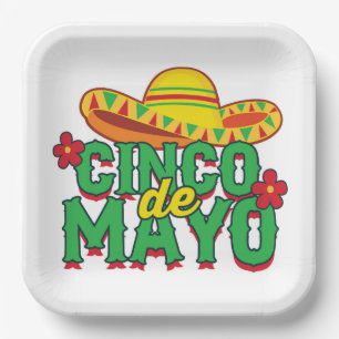 Assiettes En Carton Cinco de Mayo Fiesta