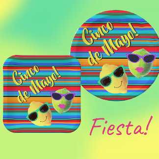 Assiettes En Carton Cinco de Mayo Lemon Lime Paper Napkin