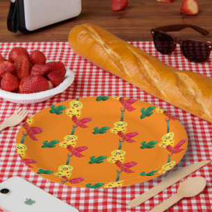 Assiettes En Carton Cinco De Mayo Orange