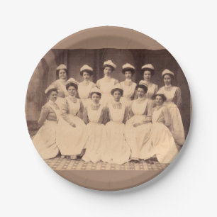 Assiettes En Carton circa les diplômés 1914 d'école d'infirmières