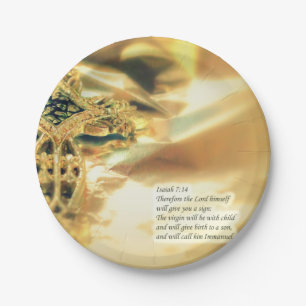 Assiettes En Carton Citation de croix et de bible - christianisme