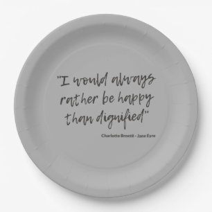 Assiettes En Carton Citation de Jane Eyre I